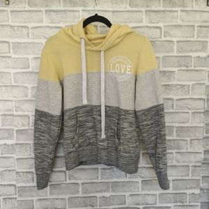 Reflex life is out there Hoodie, Yellow & Grey; Size Small